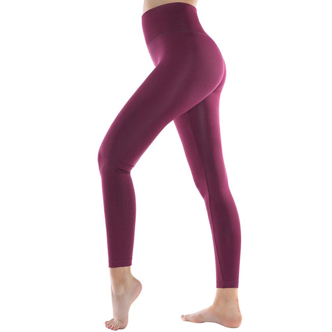 Buy Kidwala Mesh Panel Leggings - High Waisted Workout Gym Yoga Pants for  Women (Large, Maroon) Online - Shop on Carrefour UAE