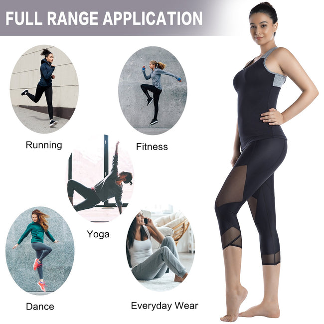 Zumba Ankle Tummy-Control High Waisted Leggings for Women
